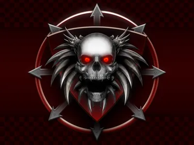 Calm Dark Wallpaper Black/Dark Wallpaper 4K 1600x1200 Hd, Desktop, Wallpaper, Featuring, A, Dark, Menacing, Skull, Glowing, Red, Eyes, Metal, White, Gray, Landscape
