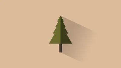 Minimalist Artistic Tree Minimal Wallpaper 4K 5120x2880 Minimalist, Artistic, Tree, Illustration, With, Long, Shadow, On, Warm, Beige, Field, Ultra, Gray, Ultrawide, 4k