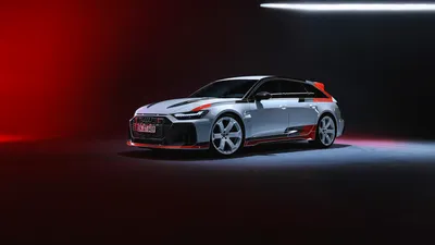 Sleek Rs6 Avant Cars Wallpaper 4K 7680x4320 A, Sleek, Audi, Rs6, Avant, Gt, Showcased, Against, Dramatic, Dark, Vibrant, Lighting, White, Gray, Ultrawide, 4k