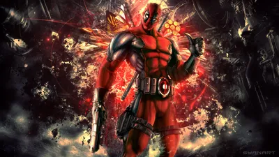Vibrant Deadpool Wallpaper Abstract Wallpaper 4K 1920x1080 Hd, Desktop, Wallpaper, Featuring, Deadpool, Also, Known, As, Wade, Wilson, Merc, Mouth, Brown, Purple, Ultrawide, Full HD