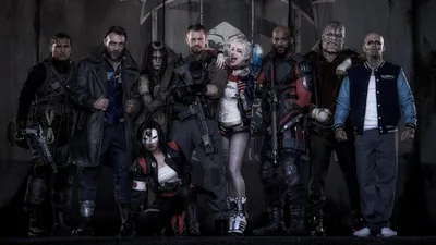 Vibrant Characters Wallpaper Black/Dark Wallpaper 4K 1920x1080 Hd, Desktop, Wallpaper, Featuring, Characters, From, The, Movie, Suicide, Squad, Showcasing, Full, Gray, Ultrawide, Full HD