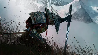 Dreamy Cool Wallpaper Nature Wallpaper 4K 1920x1080 Hd, Pc, Desktop, Wallpaper, Of, A, Cool, Samurai, Detailed, Armor, Kneeling, Katana, White, Gray, Ultrawide, Full HD