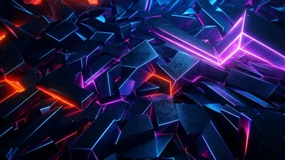 Abstract Cool Black Shards Abstract Wallpaper 4K 2478x1396 Hd, Pc, Desktop, Wallpaper, Abstract, Cool, Black, Shards, Lit, Glowing, Neon, Lines, Ultrawide, Full HD