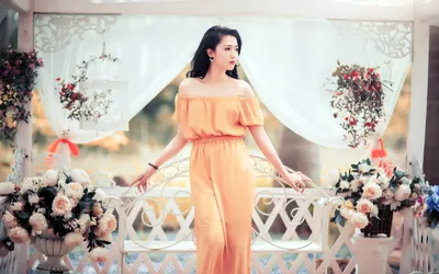 Asian Woman Yellow Dress Abstract Wallpaper 4K 2560x1600 Hd, Desktop, Wallpaper, Featuring, An, Asian, Woman, In, Yellow, Dress, Standing, Gracefully, White, Ultrawide, QHD