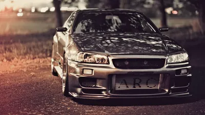 Dreamy Jdm Wallpaper Cars Wallpaper 4K 1920x1080 Hd, Desktop, Wallpaper, Featuring, A, Jdm, Car, Parked, Scenic, Roadway, Dusk, White, Gray, Ultrawide, Full HD