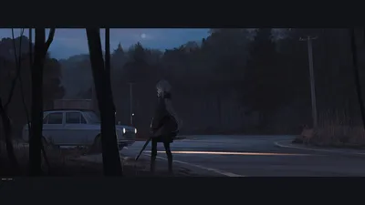 Golden Anime Wallpaper Cars Wallpaper 4K 7680x4320 Anime-style, 8k, Ultra, Hd, Wallpaper, Featuring, A, Lone, Figure, Near, Car, Quiet, Brown, Ultrawide, 4k