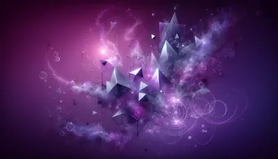 Sleek Abstract Wallpaper Abstract Wallpaper 4K 3584x2048 Abstract, Purple, Hd, Wallpaper, With, Geometric, Shapes, And, Ethereal, Cosmic, Aesthetic, Desktop, Brown, Black, Ultrawide, QHD
