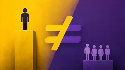 Dreamy Depicting Wallpaper Abstract Wallpaper 4K 3840x2160 4k, Ultra, Hd, Pc, Desktop, Wallpaper, And, Background, Depicting, Inequality, Lone, Figure, Purple, Yellow, Ultrawide