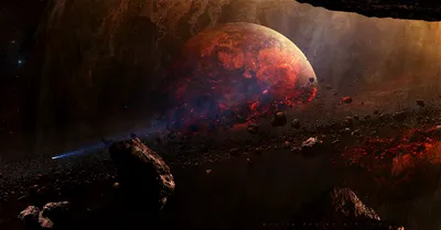 Sci Asteroid Belt Wallpaper 4K, Space category