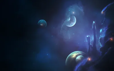 Sci Space Glowing Space Wallpaper 4K 1680x1050 Hd, Pc, Desktop, Wallpaper, Featuring, A, Sci‑fi, Space, Scene, Glowing, Planets, Nebulae, Brown, Ultrawide