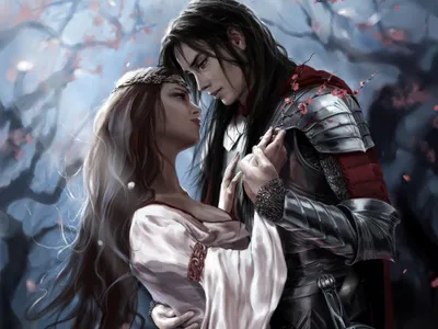 Dreamy Romantic Wallpaper Fantasy Wallpaper 4K 2000x1500 Hd, Desktop, Wallpaper, Featuring, A, Romantic, Fantasy, Scene, Knight, Armor, Embracing, Woman, White, Gray, Landscape, Full HD