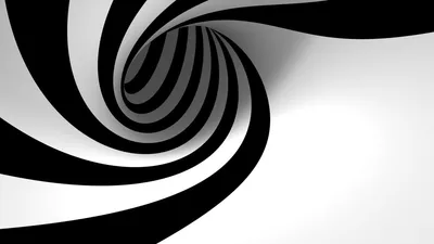 Abstract Cgi Swirling Black Abstract Wallpaper 4K 1920x1080 Abstract, Cgi, 3d, Image, With, Swirling, Black, And, White, Patterns, Creating, Tunnel, Ultrawide, Full HD
