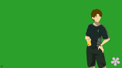Sleek Minimalist Wallpaper Minimal Wallpaper 4K 3840x2160 Minimalist, 4k, Ultra, Hd, Anime, Wallpaper, Featuring, Atsumu, Matsuyuki, Anohana, Against, Solid, Green, Black, Ultrawide