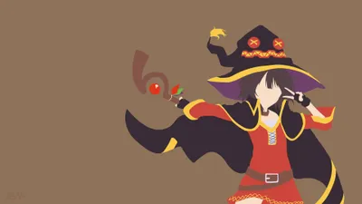 Dreamy Minimalist Wallpaper Minimal Wallpaper 4K 3840x2160 Minimalist, 4k, Ultra, Hd, Anime, Wallpaper, Featuring, Megumin, Konosuba, God, Blessing, Wonderful, Brown, Red, Gray, Ultrawide