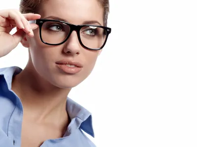Vivid Model Wallpaper Abstract Wallpaper 4K 4168x3117 A, Beautiful, Model, Wearing, Glasses, Poses, Thoughtfully, Showcasing, Confident, Expression, Captivating, Serves, White, Gray, Landscape, 4k