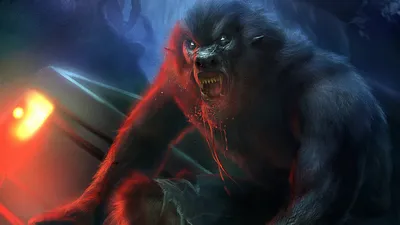 Dark Intense Werewolf Emerges Shadows Black/Dark Wallpaper 4K 1920x1080 A, Dark, And, Intense, Werewolf, Emerges, From, Shadows, Showcasing, Vivid, Detail, Ferocity, Brown, Pink, Gray, Ultrawide, Full HD