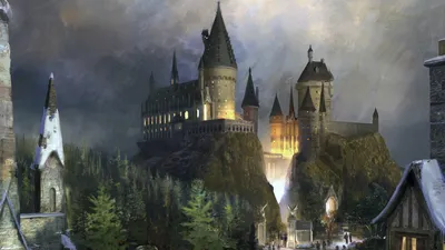 Majestic Hogwarts Castle Amidst Fantasy Wallpaper 4K 1920x1080 Hd, Desktop, Wallpaper, Featuring, A, Majestic, View, Of, Hogwarts, Castle, Amidst, Mystical, Gray, Ultrawide, Full HD