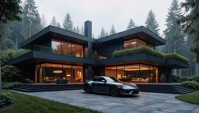 Moody Sleek Wallpaper Cars Wallpaper 4K 6000x3429 4k, Ultra, Hd, Desktop, Wallpaper, Featuring, A, Sleek, Black, Car, Parked, Outside, White, Ultrawide