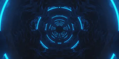 Abstract Blue Tunnel Glowing Concentric Abstract Wallpaper 4K 3000x1500 Hd, Desktop, Wallpaper, Of, A, 3d, Abstract, Blue, Tunnel, Glowing, Concentric, Rings, Black, Ultrawide, QHD