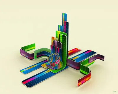 Radiant Definition Wallpaper Abstract Wallpaper 4K 1920x1536 A, High-definition, Desktop, Wallpaper, Featuring, Colorful, Artistic, Design, Vibrant, Interconnected, Shapes, Neutral, White, Square, Full HD