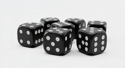 Collection Black Dice White Black/Dark Wallpaper 4K 4544x2472 A, Collection, Of, Black, Dice, With, White, Spots, Arranged, Artistically, Presented, Ultra, Ultrawide, 4k