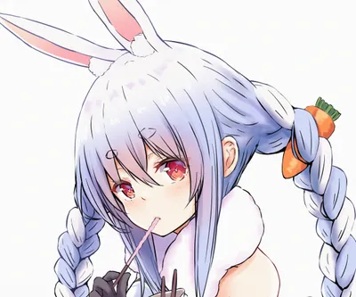 Hololive Usada Pekora Abstract Wallpaper 4K 2324x1937 Hololive, Usada, Pekora, Anime, Virtual, Youtuber, Hd, Desktop, White, Square, Full HD