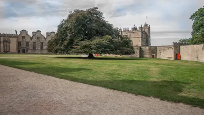 Man Bolsover Castle Fantasy Wallpaper 4K 1920x1080 Man, Made, Bolsover, Castle, Hd, Desktop, Wallpaper, White, Gray, Ultrawide, Full HD