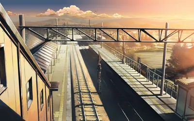 Vibrant Anime Wallpaper Black/Dark Wallpaper 4K 1680x1050 Anime, Hd, Pc, Desktop, Wallpaper, Featuring, A, Serene, Train, Station, Scene, Place, Gray, Ultrawide