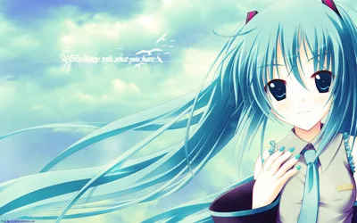 Calm Hatsune Wallpaper Nature Wallpaper 4K 1920x1200 Hd, Desktop, Wallpaper, Featuring, Hatsune, Miku, An, Anime, Vocaloid, Character, Long, Turquoise, White, Ultrawide, Full HD