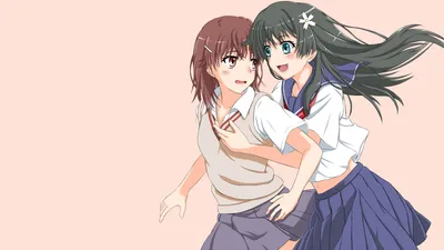 Ruiko Saten Mikoto Misaka Anime Abstract Wallpaper 4K 1920x1079 Ruiko, Saten, Mikoto, Misaka, Anime, A, Certain, Scientific, Railgun, Desktop, White, Ultrawide, Full HD