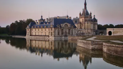 Epic Man Wallpaper Nature Wallpaper 4K 1920x1080 Hd, Desktop, Wallpaper, Showcasing, The, Man-made, Château, De, Teau, Chantilly, Reflected, Calm, Gray, Ultrawide, Full HD