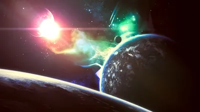 Vibrant Sci Space Stars Wallpaper 4K, Space category