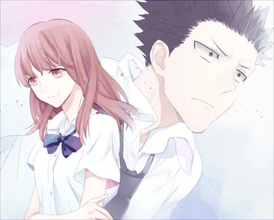Shouya Ishida Shouko Nishimiya Anime Abstract Wallpaper 4K 1920x1541 Shouya, Ishida, And, Shouko, Nishimiya, From, The, Anime, Silent, Voice, Soft, Pastel, White, Square, Full HD