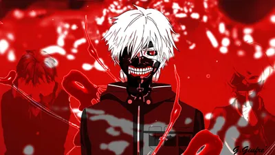 Serene Ken Wallpaper Black/Dark Wallpaper 4K 1920x1080 Hd, Desktop, Wallpaper, Featuring, Ken, Kaneki, From, The, Anime, Tokyo, Ghoul, Striking, White, Red, Ultrawide, Full HD