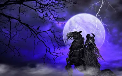 Golden Grim Wallpaper Black/Dark Wallpaper 4K 1920x1200 Hd, Desktop, Wallpaper, Of, A, Grim, Reaper, Riding, Black, Horse, Beneath, Lightning-lit, White, Pink, Ultrawide, Full HD