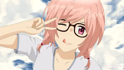 Sleek Cute Wallpaper Abstract Wallpaper 4K 3840x2160 Cute, Anime-style, Illustration, Of, An, Onoya, From, Relife, Pink, Hair, Glasses, Playful, White, Ultrawide, 4k