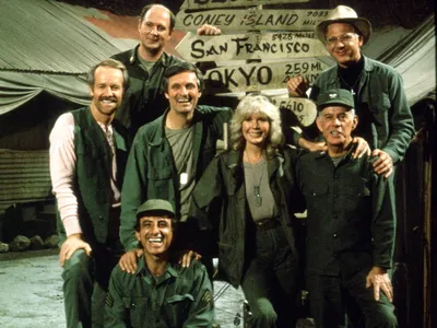 Nostalgic Show Characters Abstract Wallpaper 4K 1600x1200 A, Nostalgic, Scene, From, The, Tv, Show, M*a*s*h, Featuring, Characters, Including, Hawkeye, Gray, White, Landscape