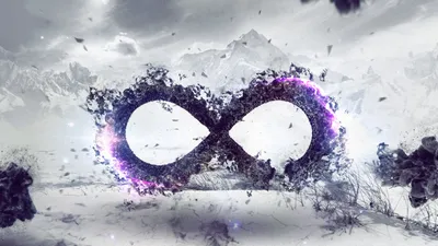 Artistic Infinity Symbol Amidst Abstract Wallpaper 4K 2560x1440 Hd, Desktop, Wallpaper, Featuring, An, Artistic, Infinity, Symbol, Amidst, Dynamic, Shattering, Effect, White, Ultrawide, QHD