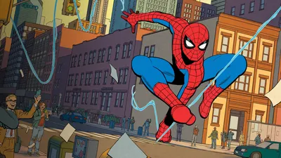 Spider Man Swinging Vibrant Cityscape World Wallpaper 4K 1920x1080 Hd, Pc, Desktop, Wallpaper, Featuring, Spider-man, Swinging, Through, Vibrant, Cityscape, Capturing, Essence, Red, Gray, Ultrawide, Full HD