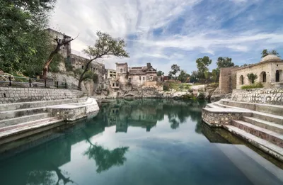Cloud Water Reflection Nature Wallpaper 4K 4835x3152 Cloud, Water, Reflection, Pakistan, Katasraj, Temple, Religious, Desktop, White, Ultrawide, 4k