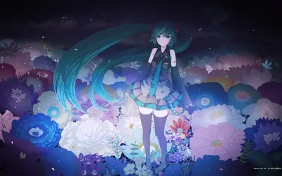 Moody Vibrant Wallpaper Abstract Wallpaper 4K 1920x1200 A, Vibrant, Hd, Desktop, Wallpaper, Featuring, Hatsune, Miku, Vocaloid, Standing, Amid, Field, White, Gray, Ultrawide, Full HD