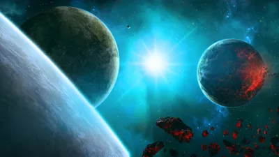 Vibrant Sci Wallpaper Wallpaper 4K, Space category