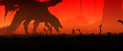 Vivid Silhouetted Wallpaper Games Wallpaper 4K 5160x2160 Silhouetted, Darkeater, Midir, Dragon), Against, A, Red-orange, Sky, Dark, Souls, Iii-inspired, Gaming, Red, Ultrawide, 4k
