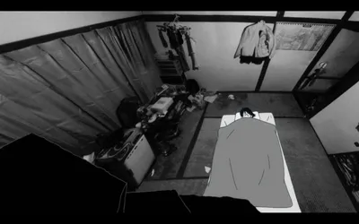 Black White Anime Tatami Space Wallpaper 4K 1680x1050 Black, And, White, Hd, Anime, Desktop, Wallpaper, From, Tatami, Galaxy, Depicting, Character, Gray, Ultrawide