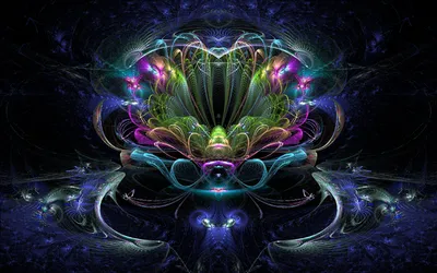 Vibrant Neon Fractal Colorful Abstract Wallpaper 4K 1920x1200 Vibrant, Neon, Fractal, Artwork, With, Intricate, Colorful, Abstract, Patterns, Rendered, High, Definition, Gray, Brown, Ultrawide, Full HD