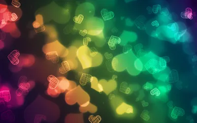 Abstract Colorful Bokeh Abstract Wallpaper 4K 1680x1050 Abstract, Colorful, Bokeh, Hearts, In, A, Rainbow, Gradient, Desktop, Brown, Orange, Ultrawide