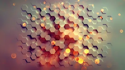 Radiant Abstract Wallpaper Abstract Wallpaper 4K 3840x2160 Hd, Desktop, Wallpaper, Featuring, An, Abstract, Geometric, Design, Hexagon, Shapes, Warm, Glowing, Gray, Ultrawide, 4k