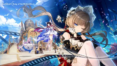 Video Game Genshin Impact World Wallpaper 4K 1920x1080 Hd, Pc, Desktop, Wallpaper, For, The, Video, Game, Genshin, Impact, Featuring, Luna, White, Ultrawide, Full HD