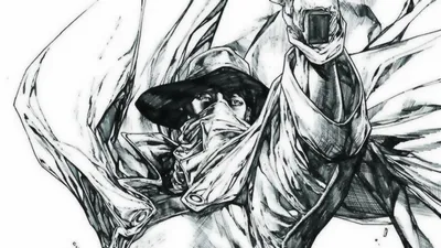 Dreamy Black Wallpaper Black/Dark Wallpaper 4K 1920x1079 Black-and-white, Comic-style, Hd, Pc, Desktop, Wallpaper, Of, The, Shadow, Cloaked, Figure, Fedora, White, Ultrawide, Full HD