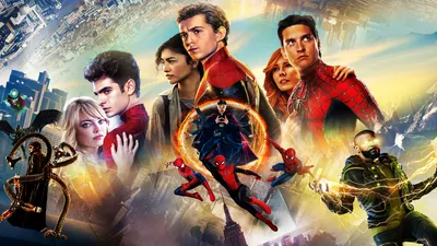 Characters Movie Spider Man Way Abstract Wallpaper 4K 1920x1080 Hd, Desktop, Wallpaper, And, Background, Featuring, Characters, From, Movie, Spider-man, Way, Home, Gray, Ultrawide, Full HD